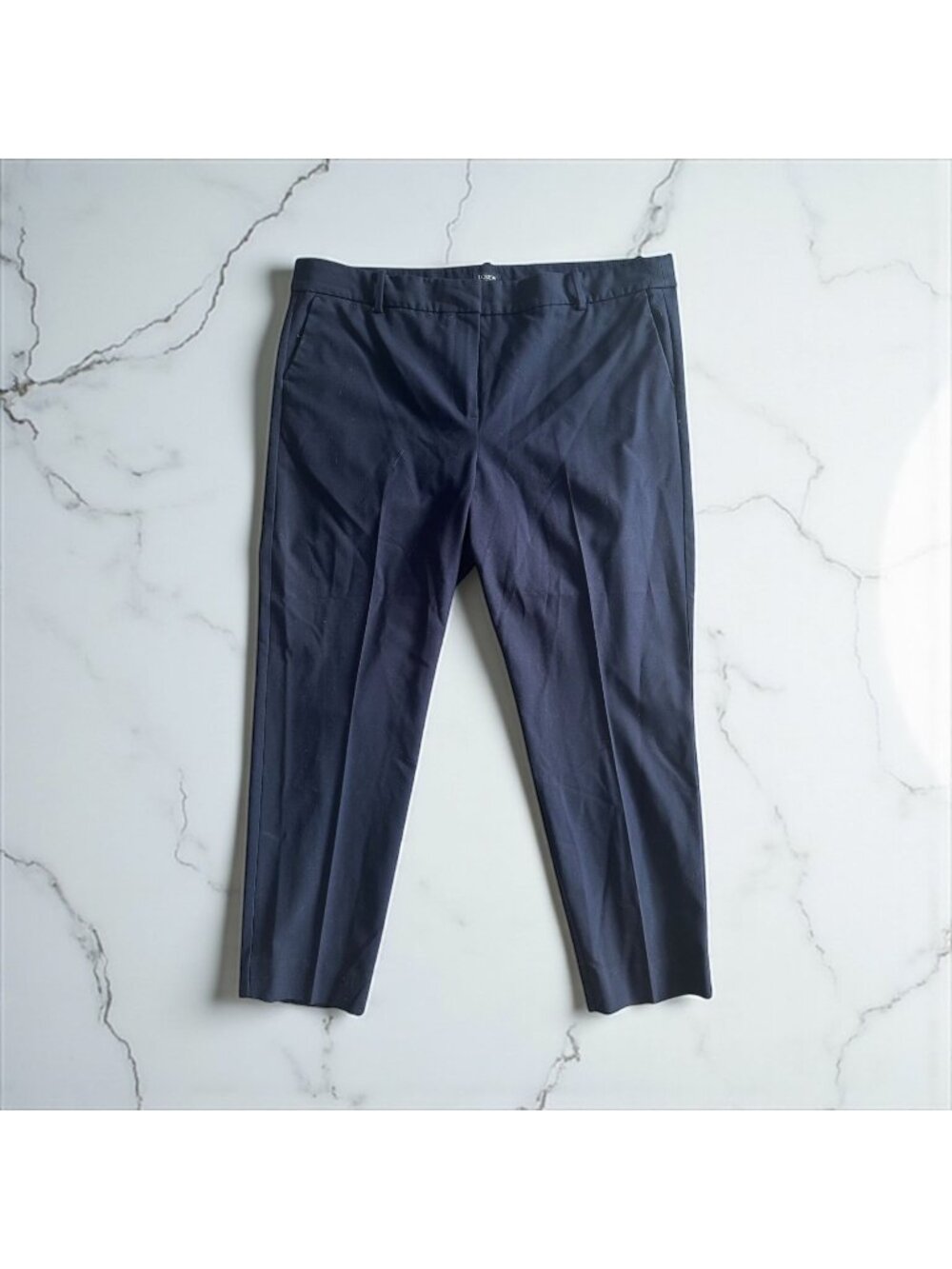 J CREW Navy Blue Ruby Crop Pants Size 18